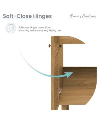 Bron Wood 36" Freestanding Bathroom Vanity with Sink Top