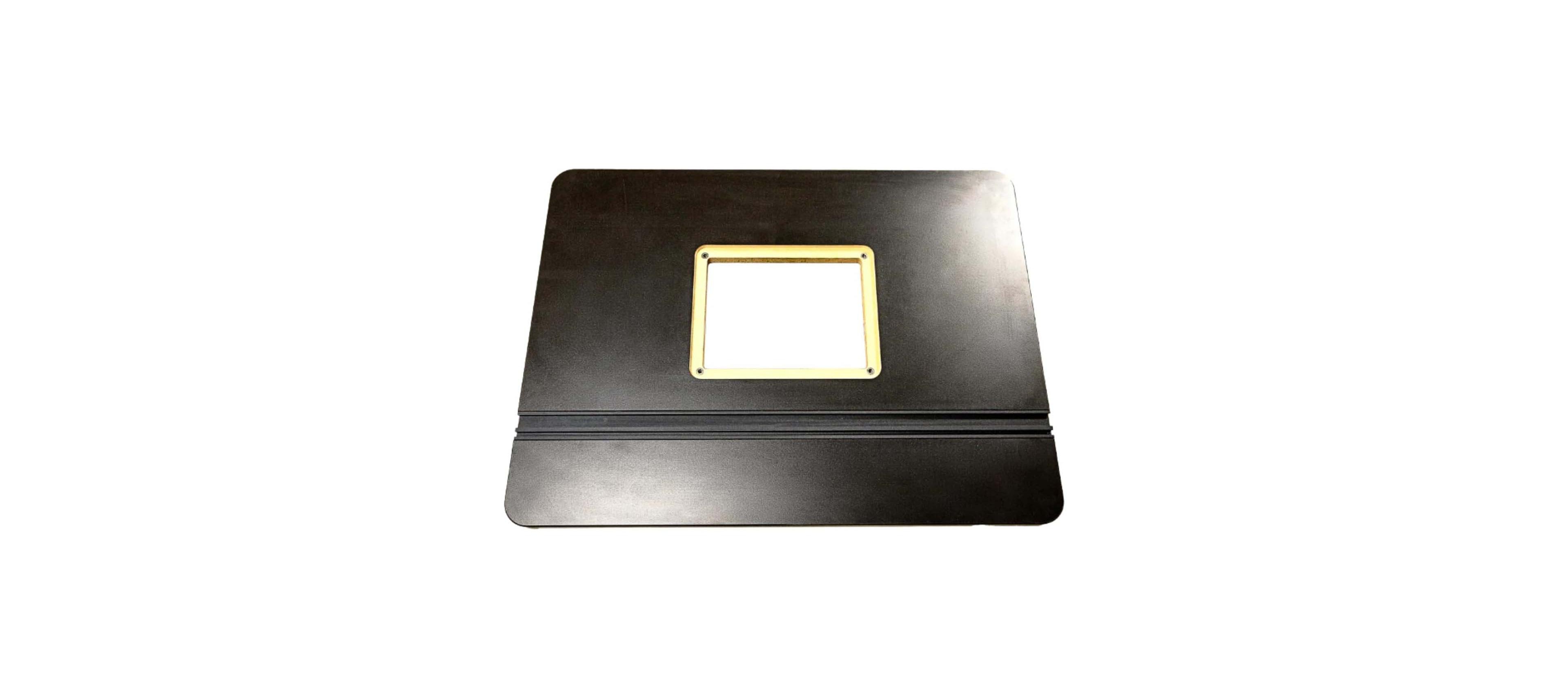 JessEm 03050 Rout-r-Top Mdf Black Melamine Universal Table Top with Track System
