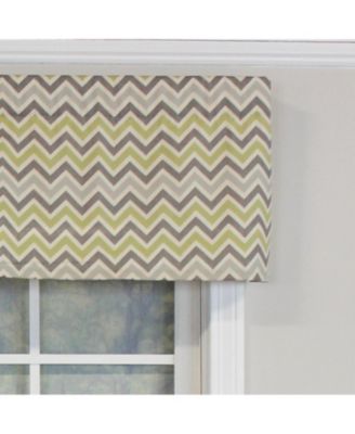 See Saw Tailored 100% Cotton with Fully Lined 3" Rod Pocket Valnance for Windows 50" x 14" Blue