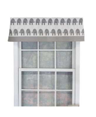 Ele Banded 100% Cotton with Fully Lined Rod Pocket Valnance for Windows