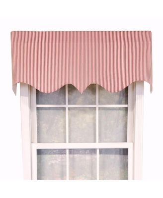 Luxurious Modern Design Classic MG-Ticking Stripe Regal Style Window Valance 50" x 17"