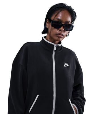 Women's Polar Club Fleece Loose Cozy Track Jacket