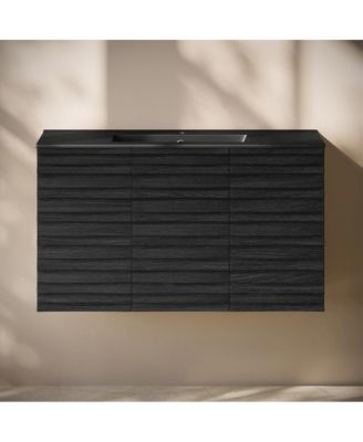 Cascade 36" Wall-Mounted Bathroom Vanity with Sink Top