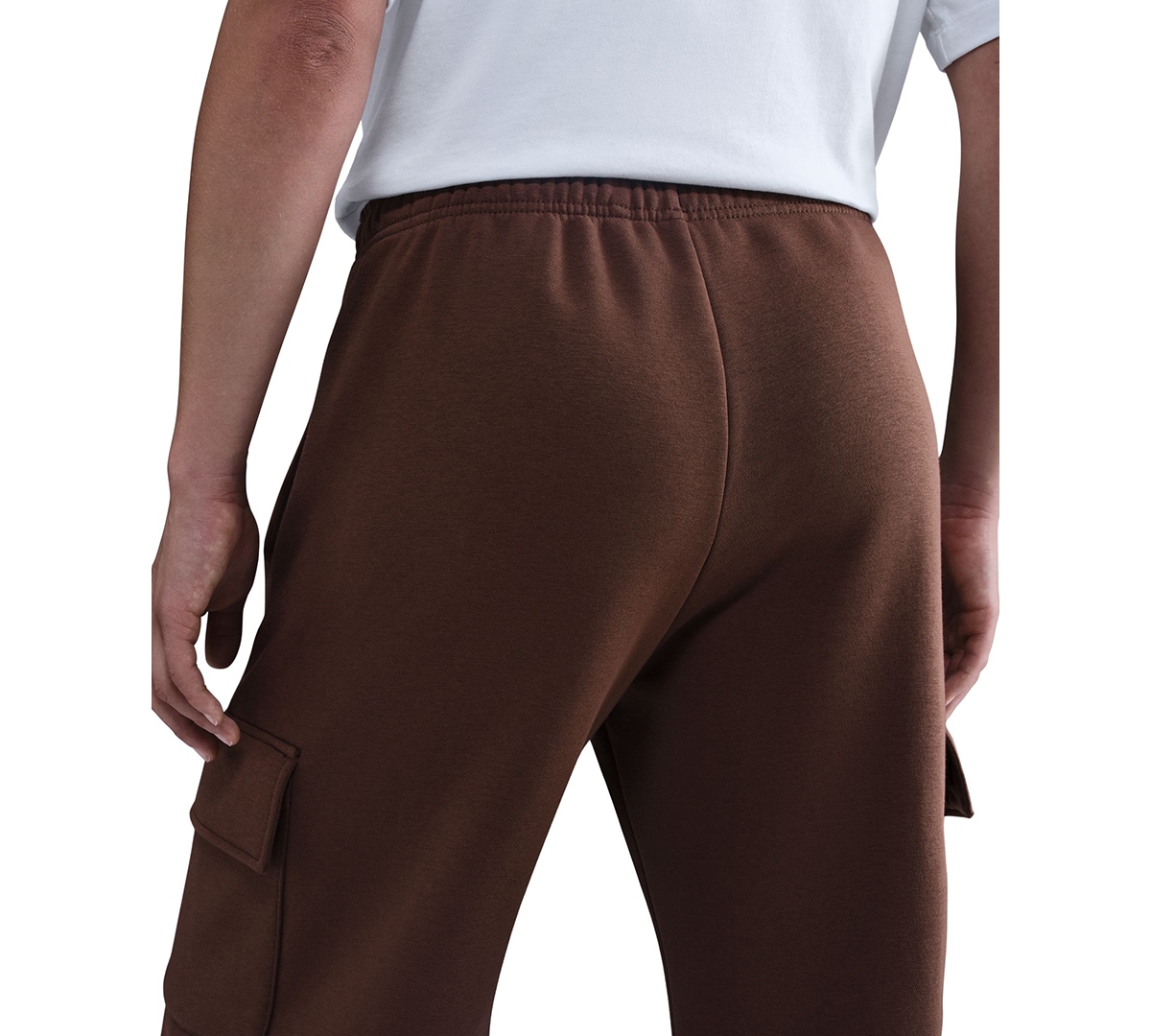 Nike Women's Phoenix Fleece Cargo Sweatpants In Brown
