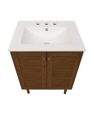 Freestanding Bathroom Vanity with 3-Hole Widespread Sink Top