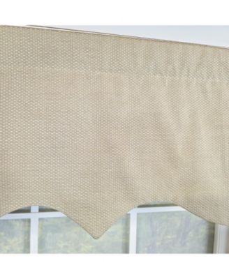 100% Cotton Basket Weave Regal Poly/Cotton Ivory lining Rod Pocket Valance 50" x 15" Khaki