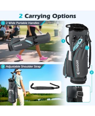 Golf Cart Bag Lightweight Portable Golf Club Organizer Bag