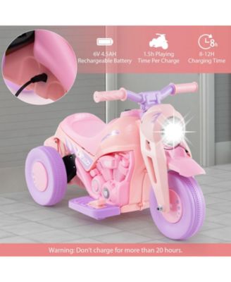 6V Kids Electric Ride on Motorcycle with Bubble Maker and Music