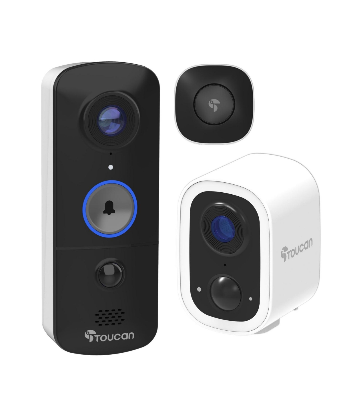 Toucan Wireless Security Camera S4 and Wireless Video Doorbell V3 Bundle No Subscription Required