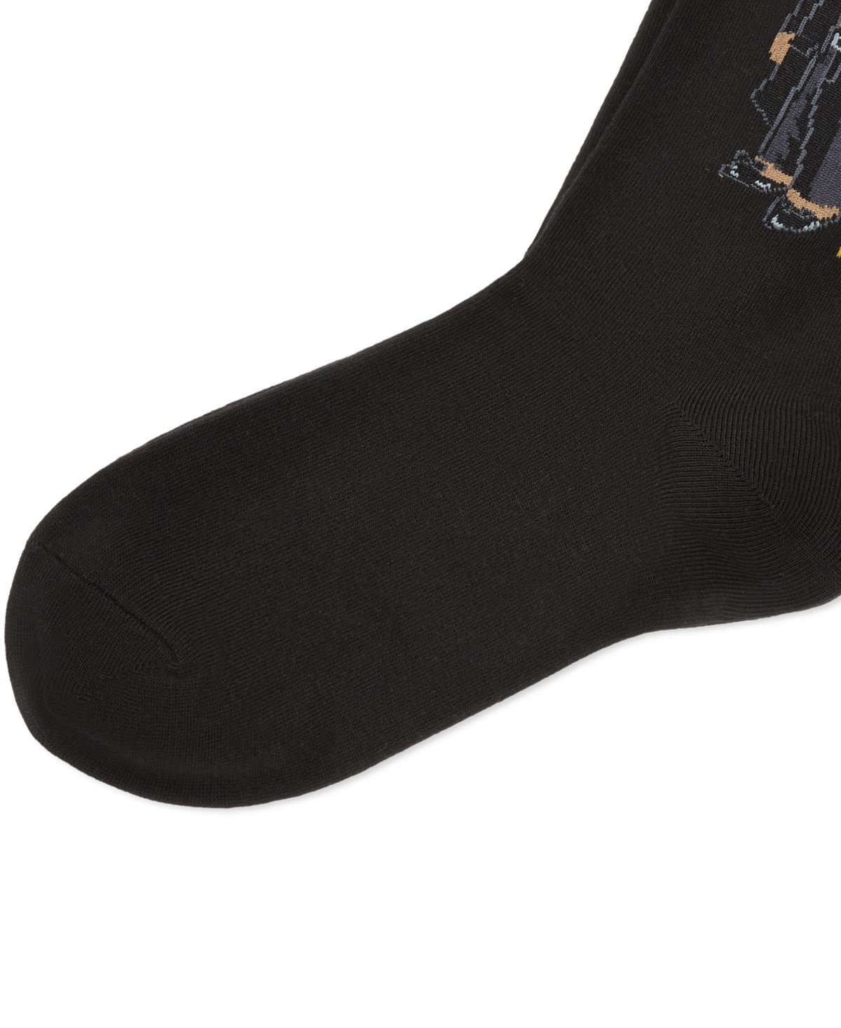 Polo Ralph Lauren Women's Holiday Bear Knit Crew Socks In Black