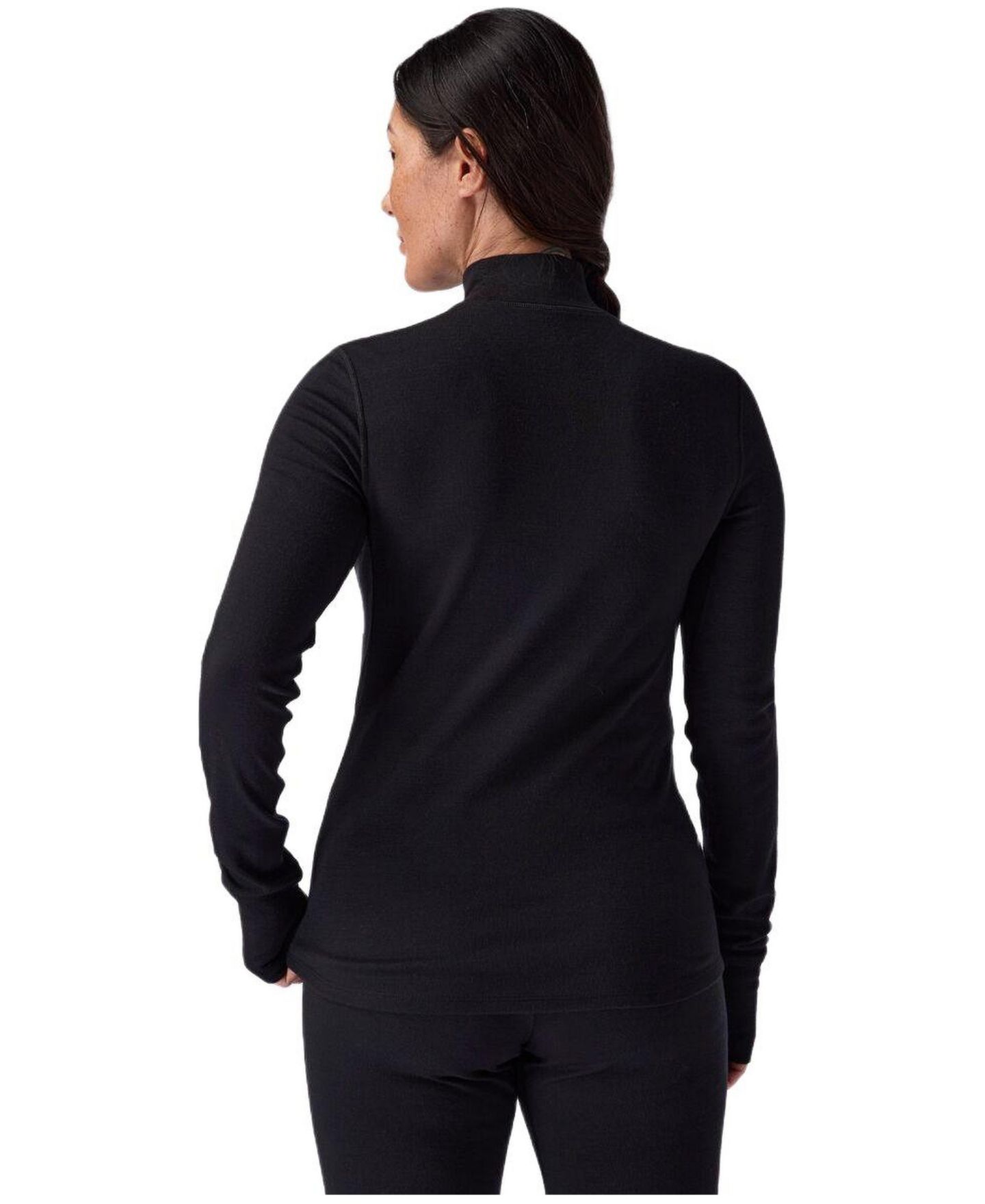 Топы Baselayer, на молнии, шерсть мериноса — Backcountry, цвет: Чёрный — фото 2