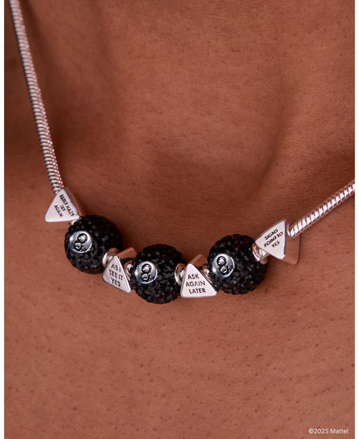 Magic 8 Ball Slider Charm Necklace
