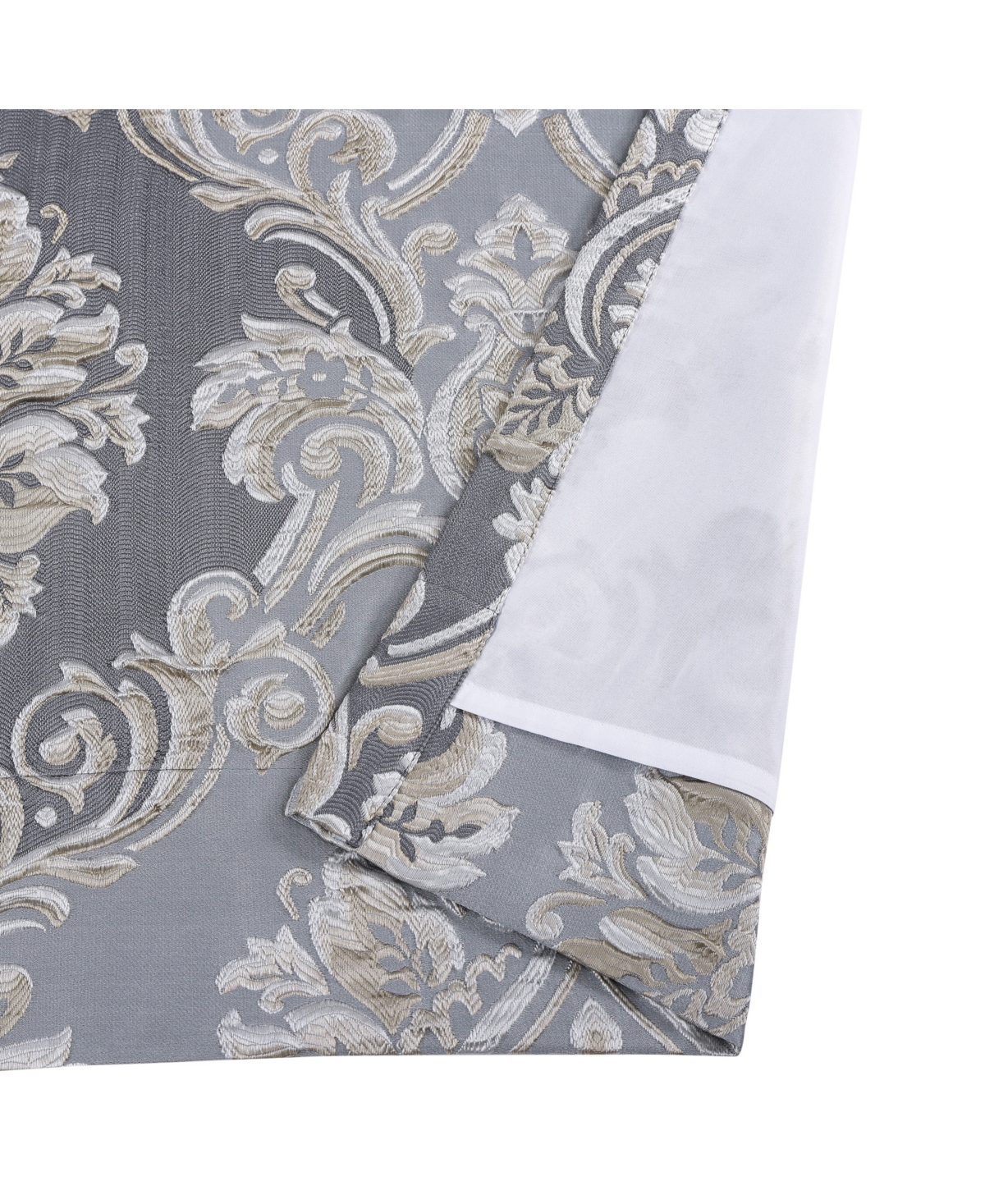 J Queen New York Krista Woven Damask Window Panel Pair