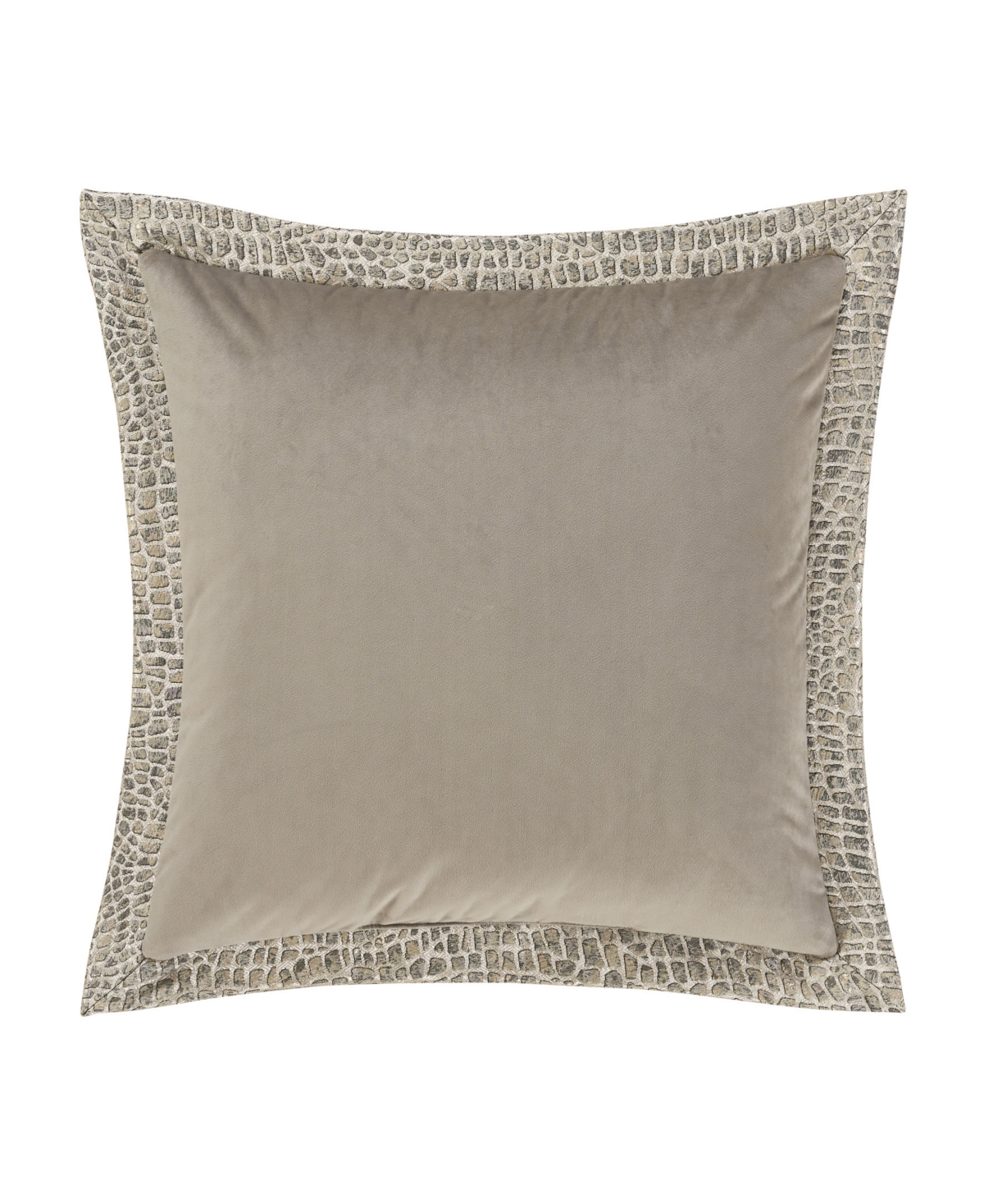 J Queen New York Habitat Embossed Decorative Pillow, 20" x 20"