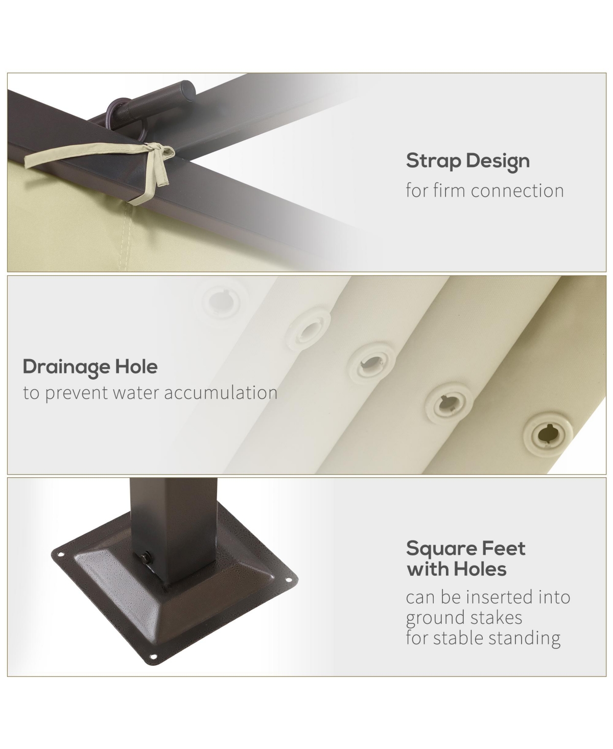 Outsunny 11.5'x11.5' Retractable Patio Gazebo Pergola, Uv Resist,