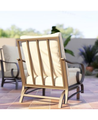 5 Piece Patio Furniture Set with 2 Rockers Outdoor Furniture
