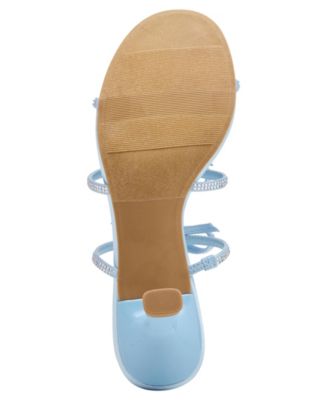 Women's Loving Bow Mid-Heel Rhinestone Dress Sandals