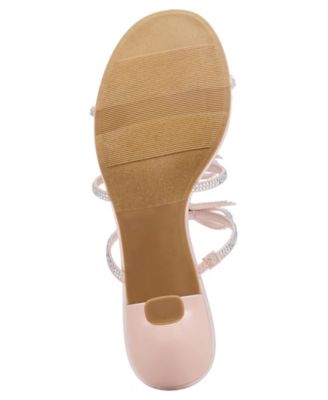 Women's Loving Bow Mid-Heel Rhinestone Dress Sandals