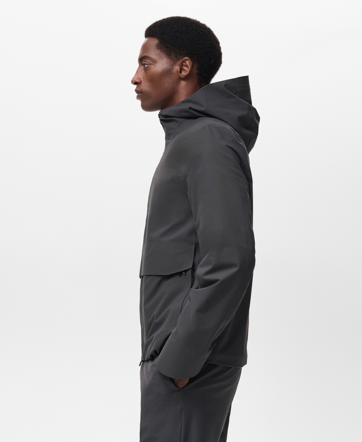 Mango Men's Water-Repellent Hooded Jacket