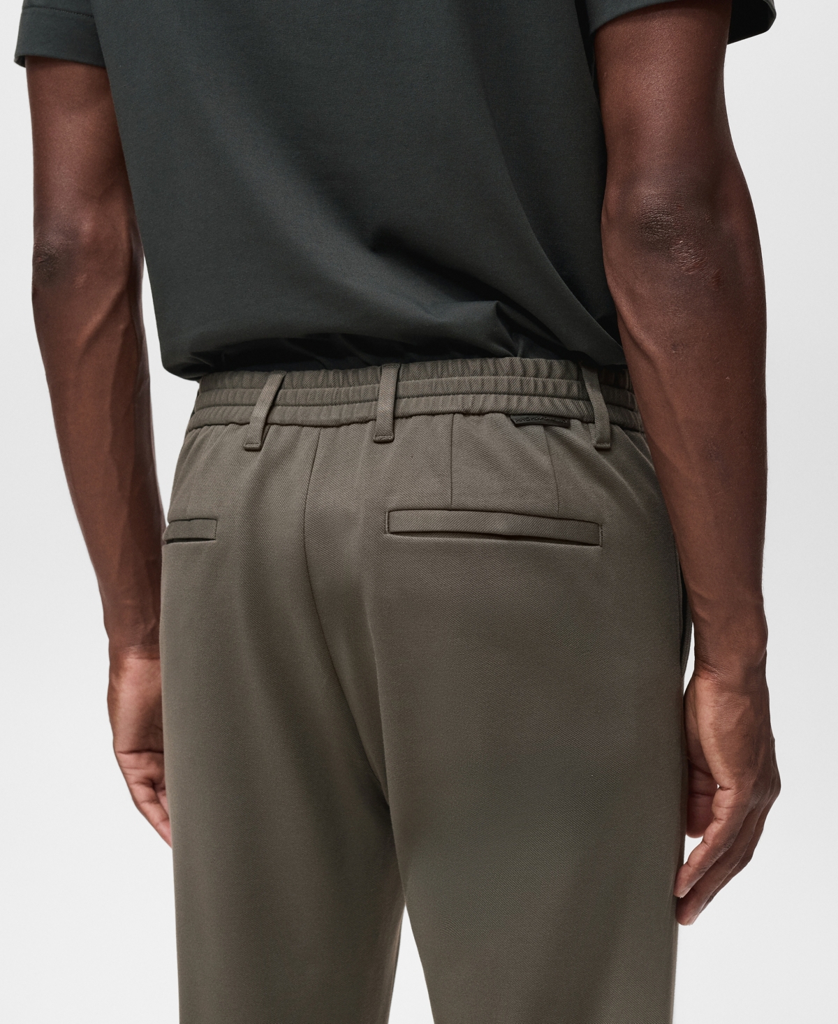 Mango Men's Stretch Fabric Slim-Fit Pants