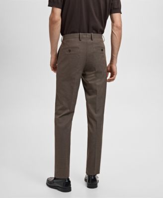 Men's Stretch Fabric Super Slim-Fit Suit Pants