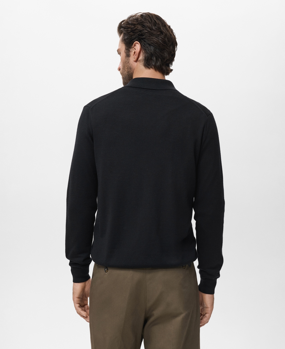 Mango Men's Merino Wool Cardigan