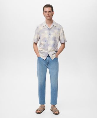 Men's Printed Bowling Shirt