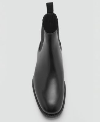 Men's Polished Leather Chelsea Boots