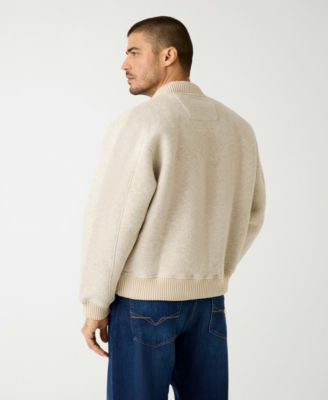 Men's Scuba Melange Long-Sleeve Bomber Jacket