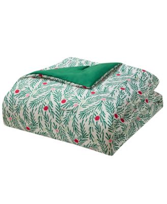 Green Branches Holiday 3-Pc. Comforter Set, Twin/Twin XL