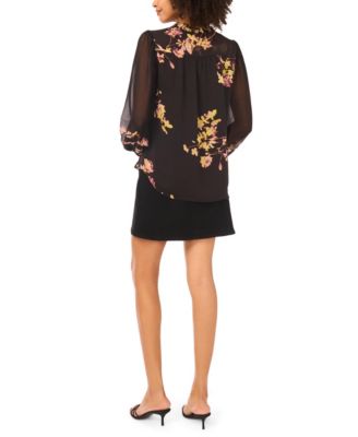 Women's Printed V-Neck Top