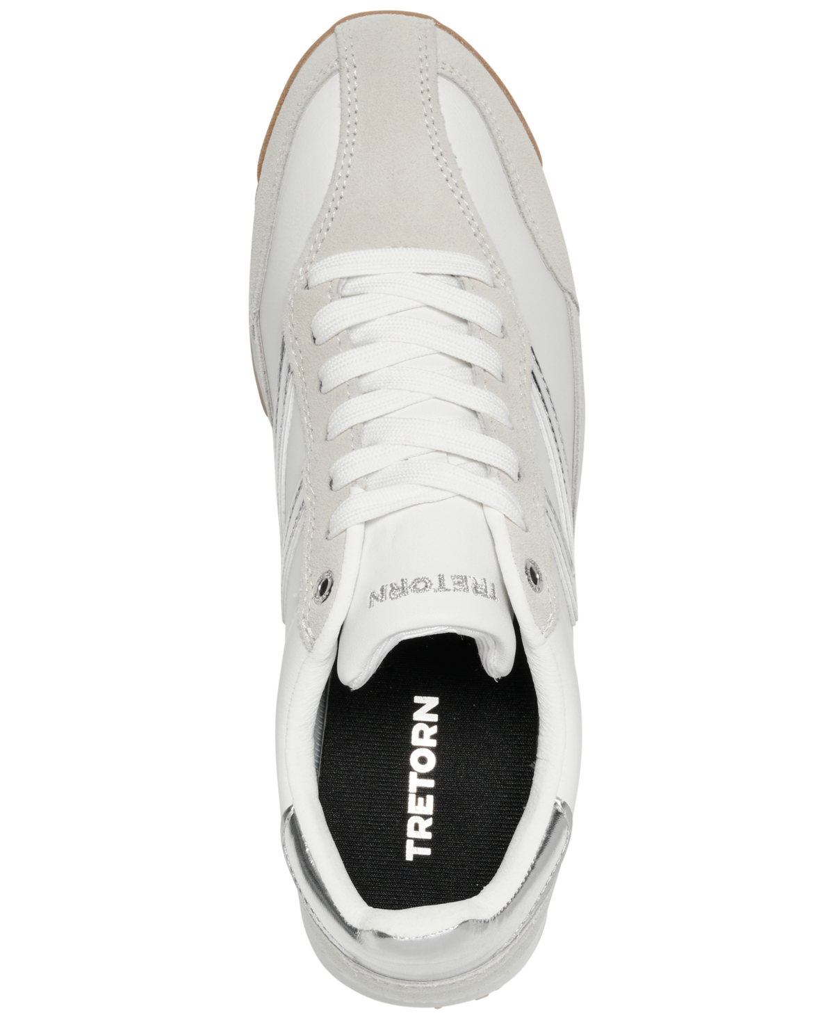 Tretorn Women's Rawlins 2.0 Metallic Casual Sneakers From Finish Line In White