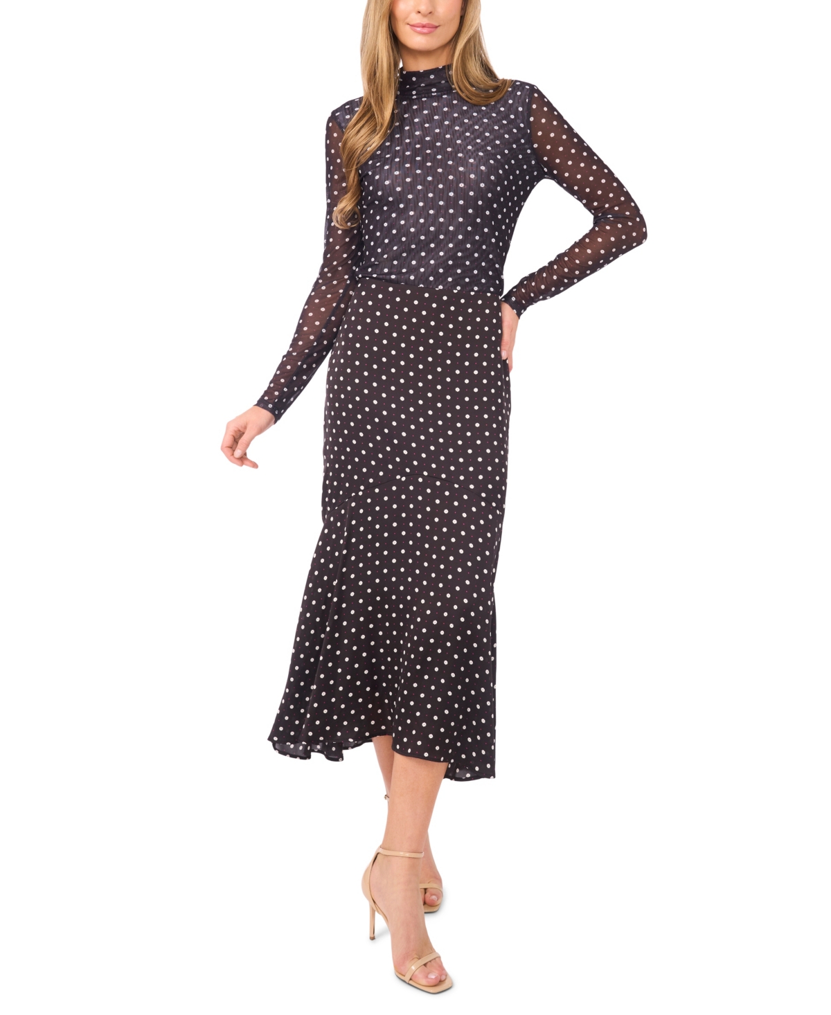 CeCe Women's Turtleneck Fitted Long-Sleeve Top