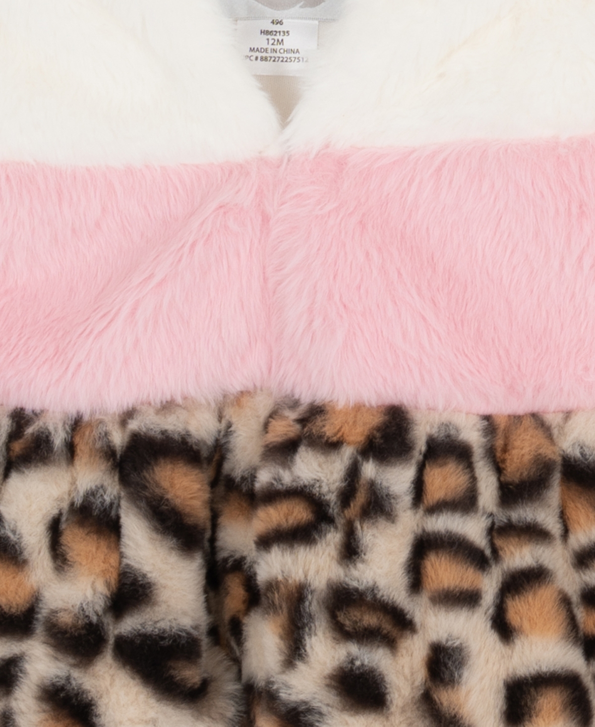 Rare Editions Baby Girls 3-piece Hooded Vest, Long-sleeve Top And Leggings Set In Animal Print