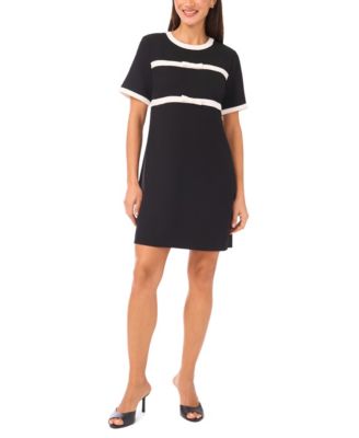 CeCe - Women's Short-Sleeve Dress with Combo Bows