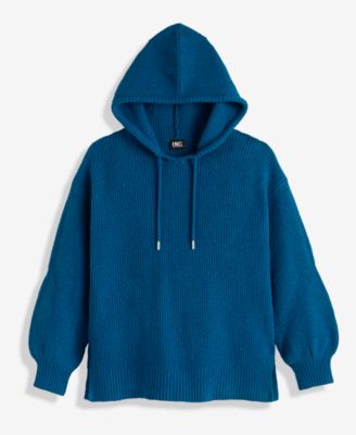 Petite Blouson-Sleeve Hoodie, Macy's Exclusive