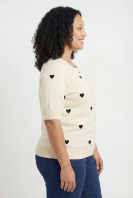 Plus Size Within Perfect Elbow - Length Sleeve Cardigan Sweater