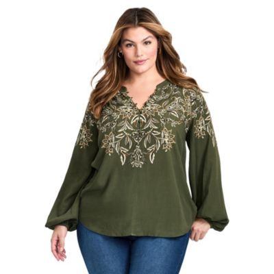 Women's Plus Size Temptation V-Neck Shirt
