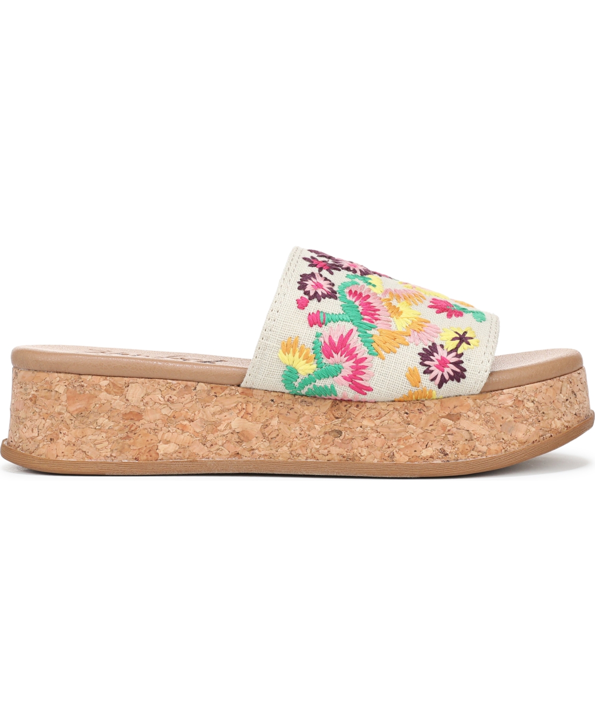Blowfish Malibu Marshlo Embroidered Platform Slide Sandal In Multi