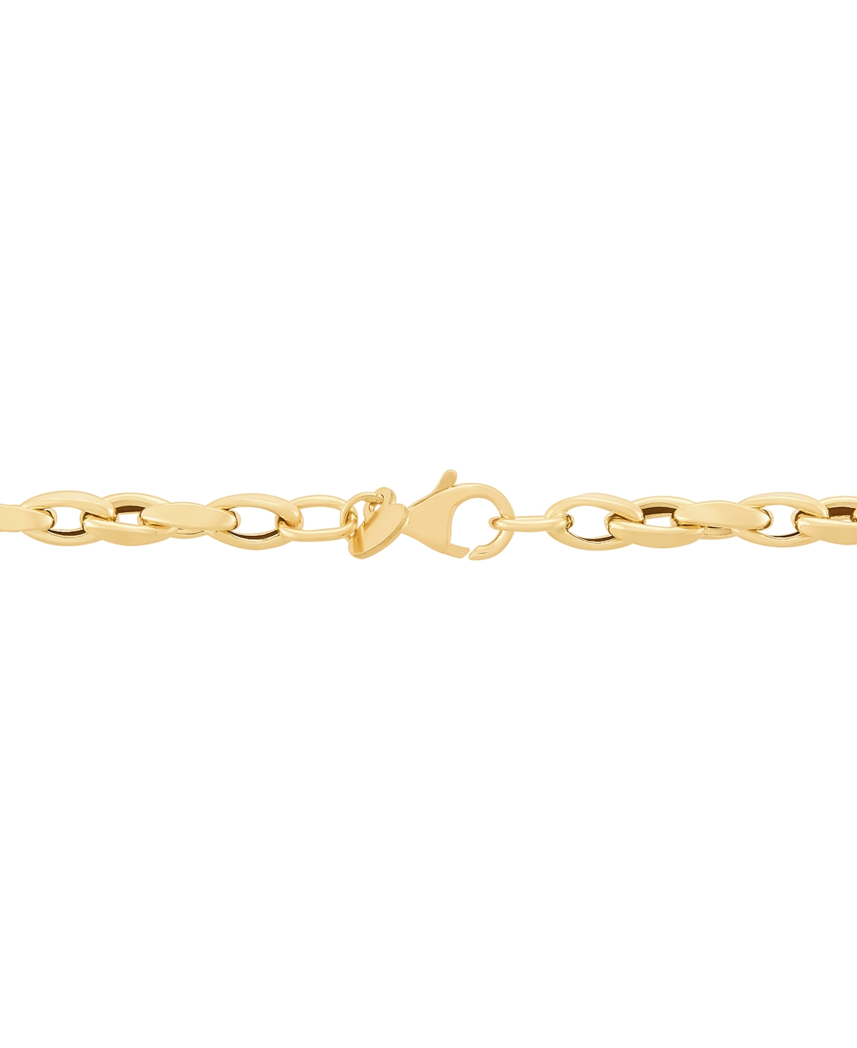Macy's Twisted Oval Link Necklace in 18K Yellow Gold