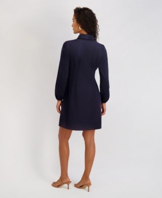 Women's Collared Long-Sleeve Dress