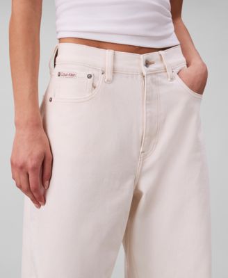 Women's Seamed High-Rise Barrel Jeans