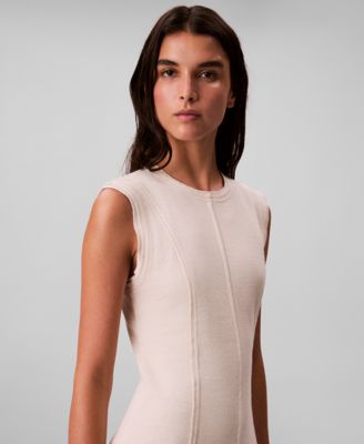 Women's Crewneck Sleeveless Midi Dress