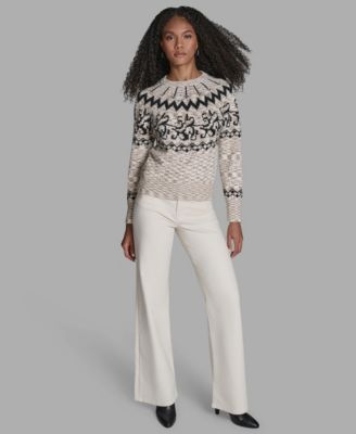 Women's Crewneck Fair Isle Sweater