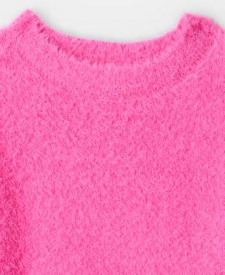 Girls' Toddler 2T-5T Brushed Crewneck Sweater