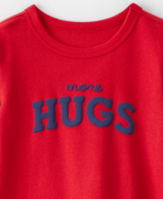 Baby Boys' or Baby Girls' More Hugs Round Neck Jumpsuit