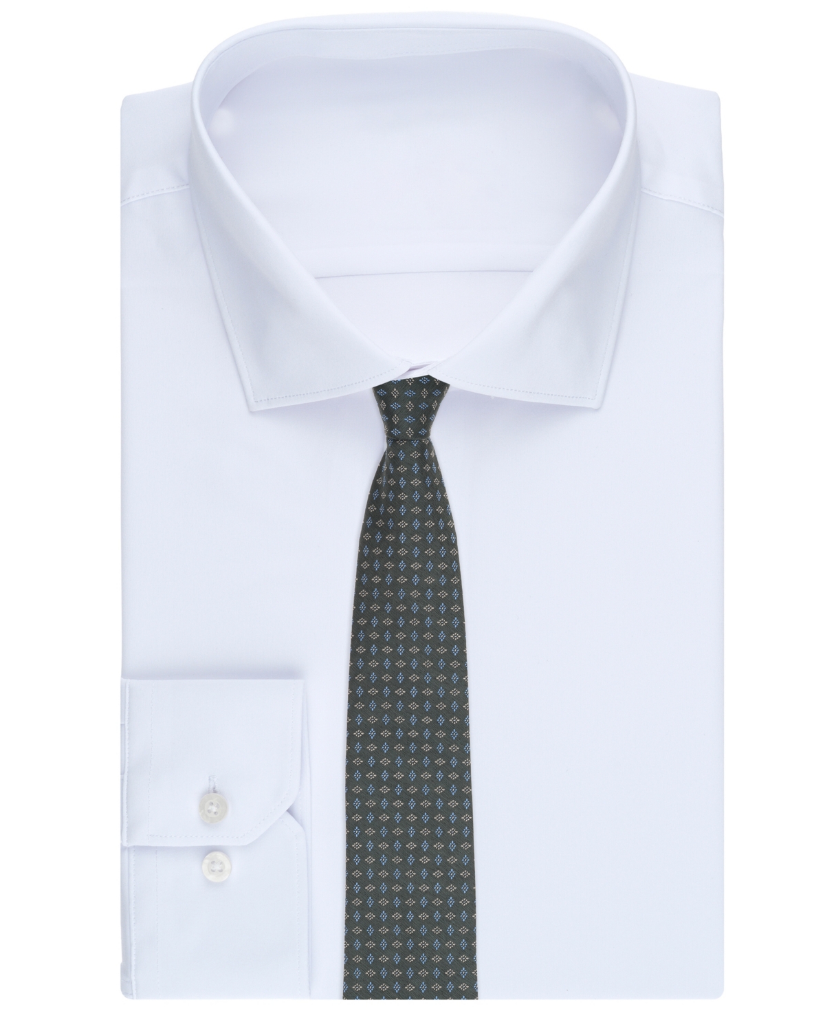 Michael Kors Men's Pindot Neat Pattern Tie In Green