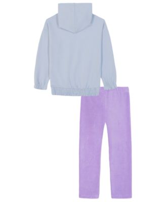 Girls' 2T-6X Long-Sleeve Top and Leggings, 2-Piece Set