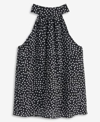 Women's Dot-Print Halter Top, Macy's Exclusive