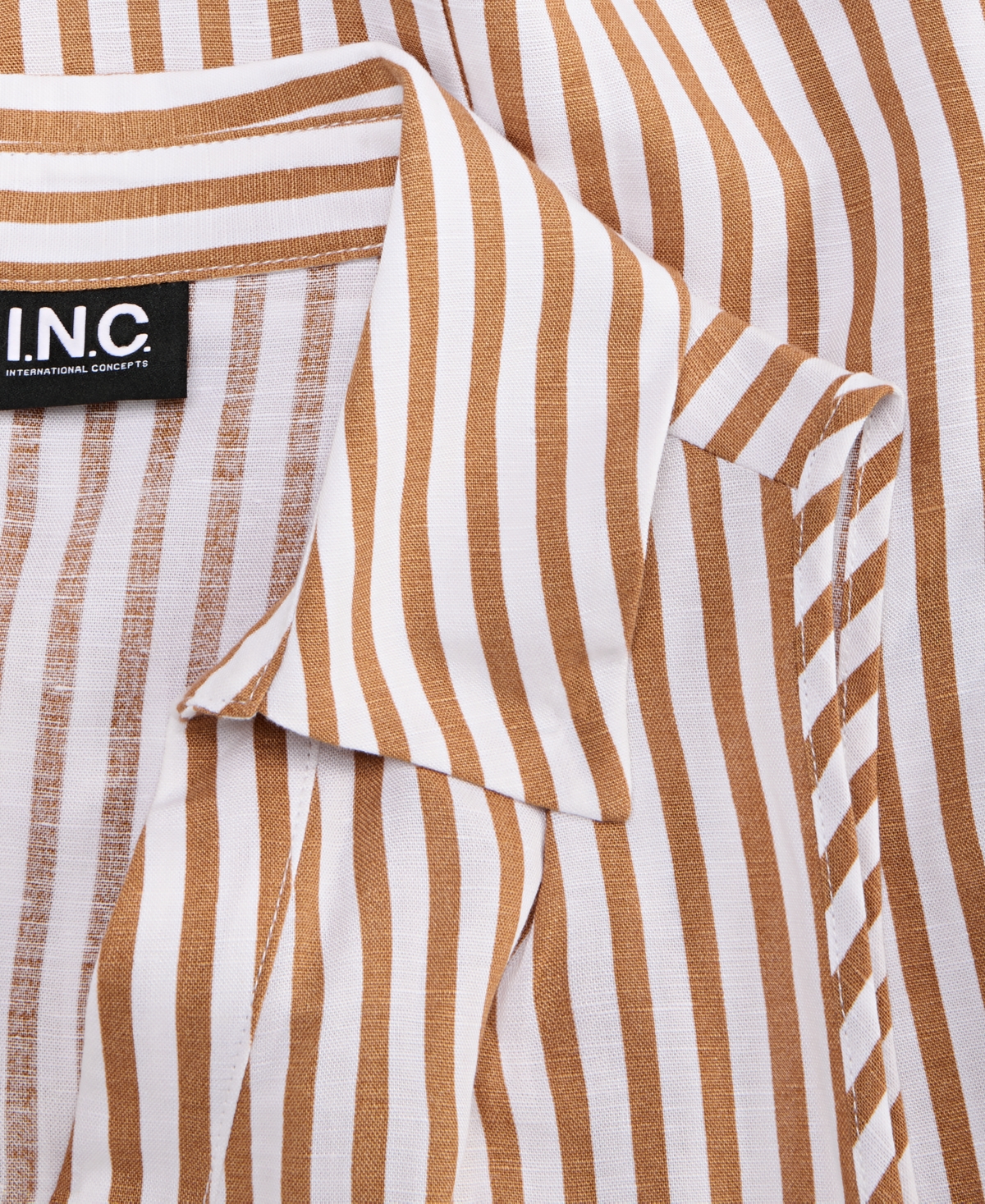 Inc International Concepts Women's Collared Sleeveless Button-front Top, Macy's Exclusive In Multi